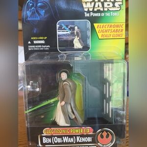 Vintage 1996 Star Wars Electronic Power FX Ben Kenobi Figure